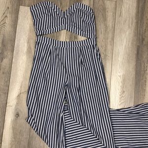 Striped jumpsuit